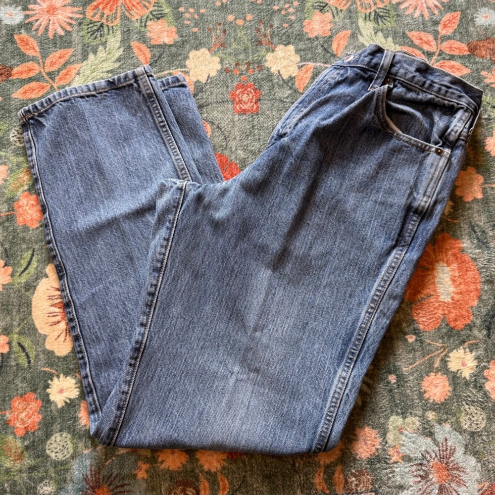 Cinch Green Label Mens Relaxed Fit Straight Leg Jeans Blue Wash 36x34